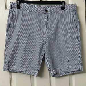 📌5/$25 Brooks Brothers Cotton Blue and White Striped Shorts Size 40